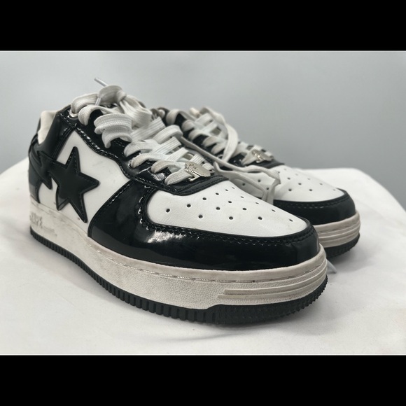 Bape STA A Bathing Ape Shoes Black/White Size-Men's US Style